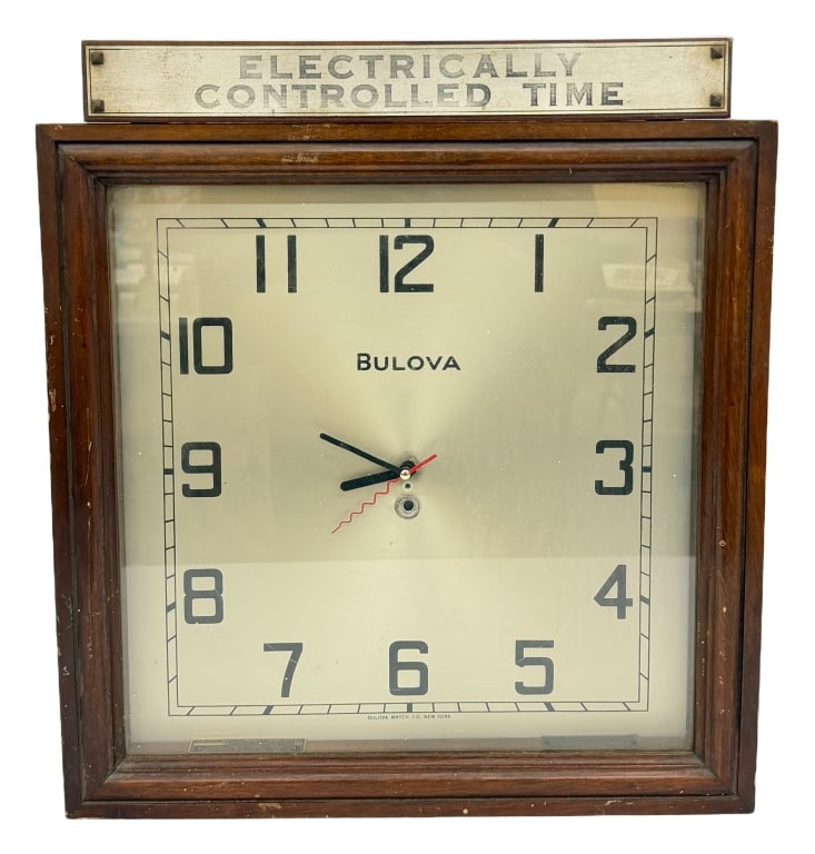 1930s Bulova Model ST-1 Art Deco Wall Clock (1 of 10)