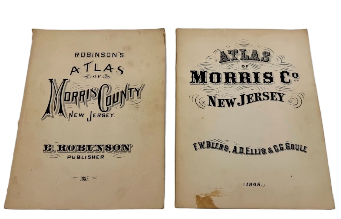 19th c. Morris County, New Jersey Map Atlases (1 of 7)