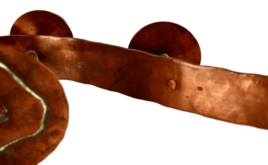 Erhard Glander Copper Candlestick Pair - 7
