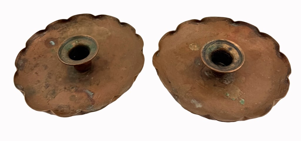 Leland Joseph Drumgold Copper Arts Candlesticks (1 of 6)