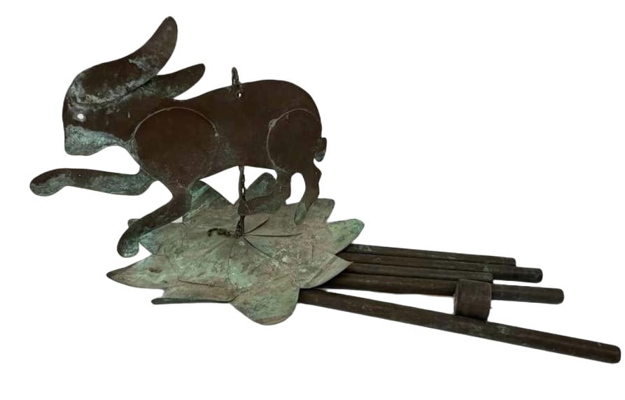 Handcrafted Jackrabbit Copper Wind Chime - 5