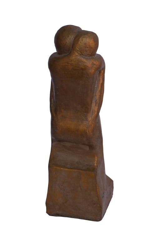 Abstract Embracing Couple Signed Sculpture (1 of 5)