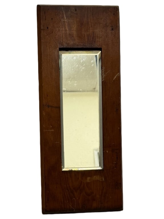 Mission Arts & Crafts Minimalist Oak Wall Mirror (1 of 6)
