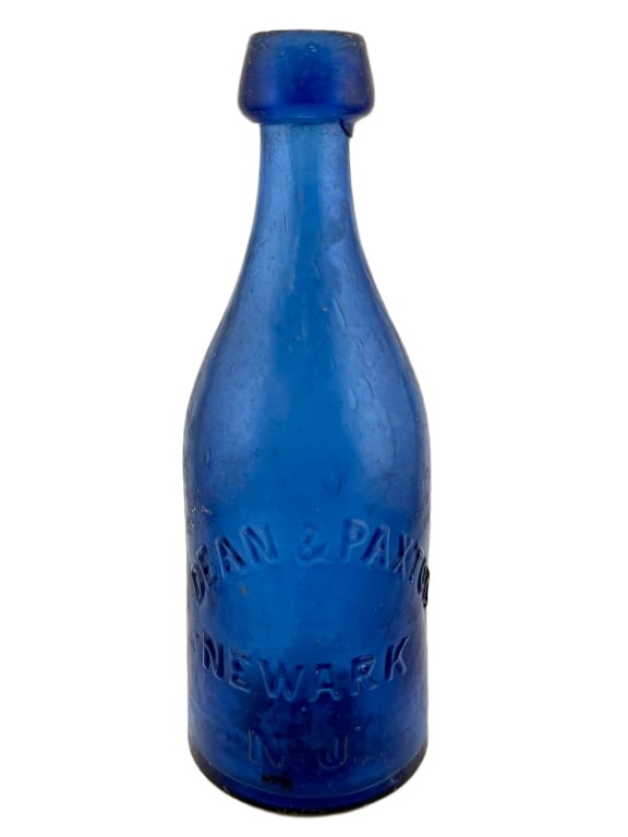 1850s Dean & Paxton NJ Cobalt IP Soda Bottle (1 of 6)
