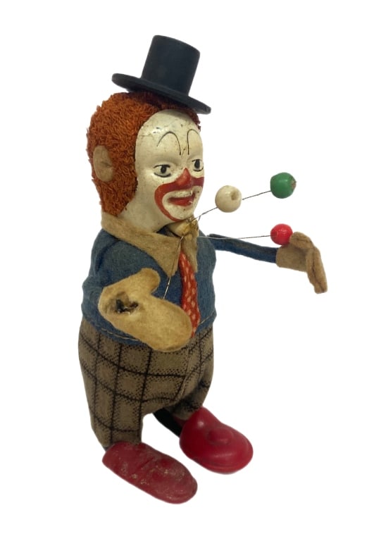 German Wind-Up Schuco Clown Juggler Toy with Key (1 of 14)