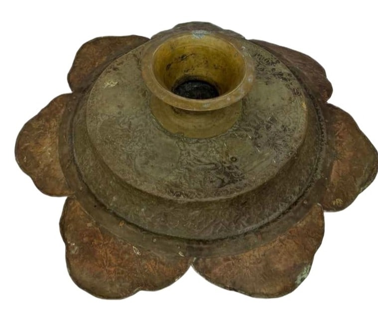 Persian Hammered Copper Footed Tazza - 10