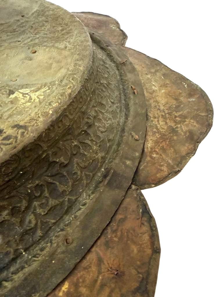 Persian Hammered Copper Footed Tazza - 8
