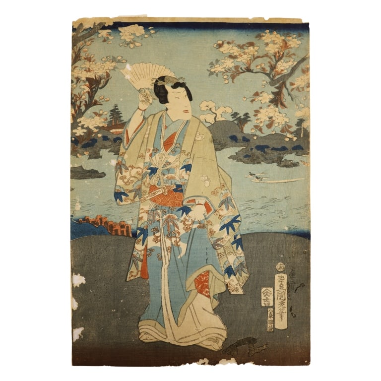Utagawa Kunisada (Toyokuni III) Woodblock (1 of 7)