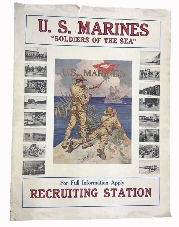J.C. Leyendecker - WWI Marine Recruitment Poser (1 of 6)