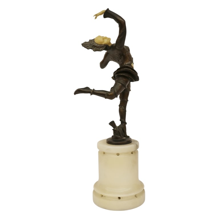 Bronzed & Chryselephantine Art Deco Dancer - 4
