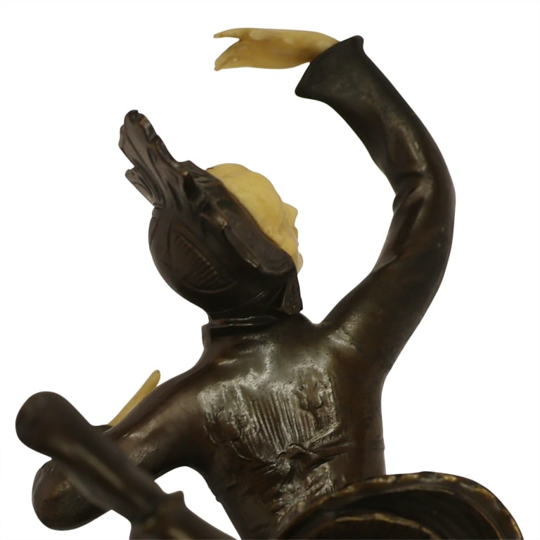 Bronzed & Chryselephantine Art Deco Dancer - 9