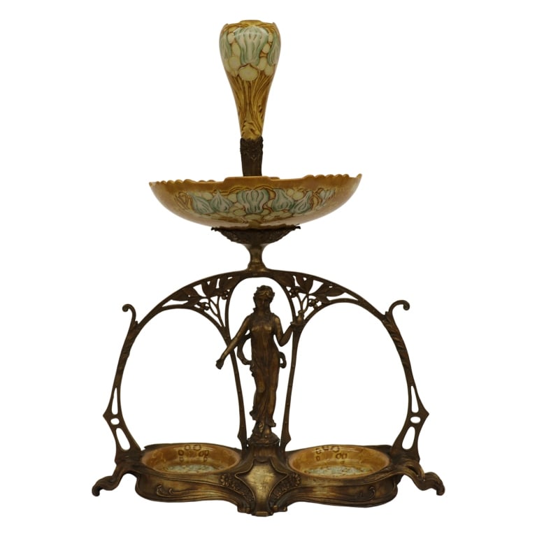 Art Nouveau Figural Centerpiece / Epergne (1 of 13)