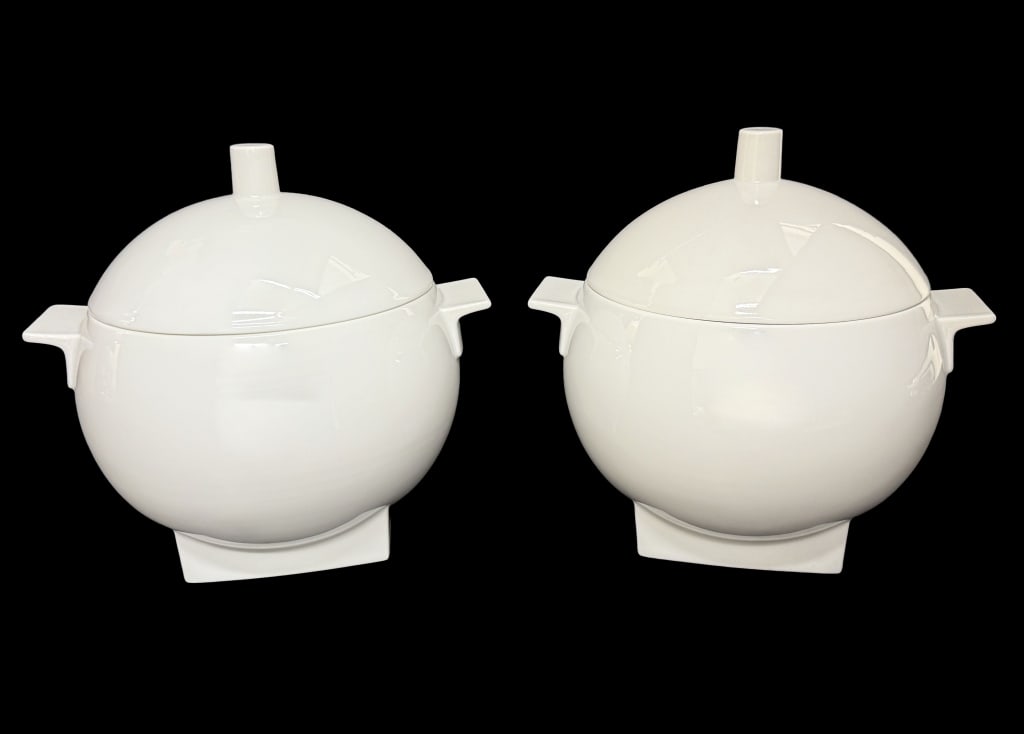 Aldo Rossi Rosenthal "Il Faro" Covered Bowls (1 of 5)