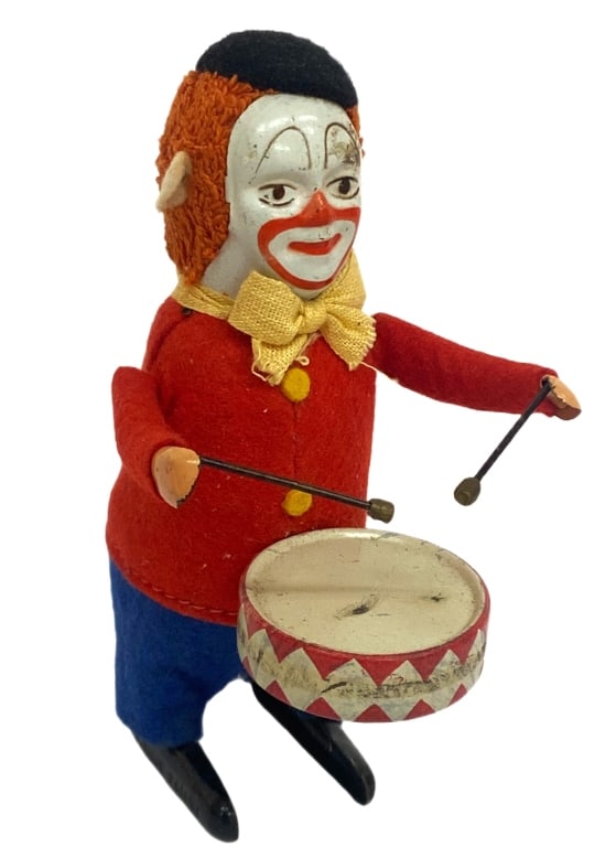 German Wind-Up Solisto Clown Drummer by Schuco (1 of 11)