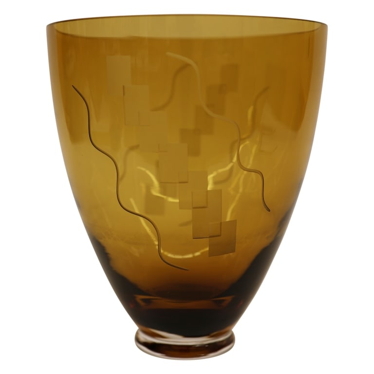 Carole Stupell Modern German Art Glass Vase (1 of 8)