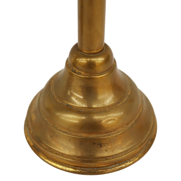 Brass Five Light Adjustable Altar Candelabra Pair - 9
