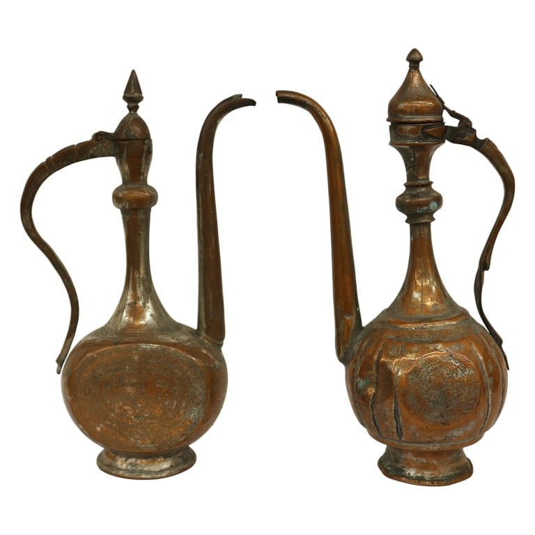 Islamic Copper Water Pitcher Pair - 15