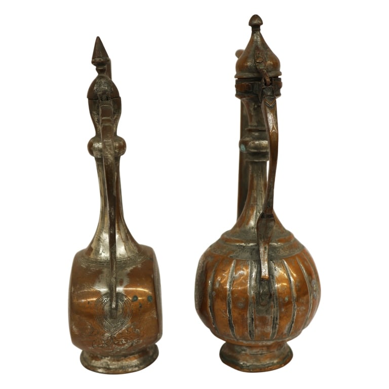 Islamic Copper Water Pitcher Pair - 5