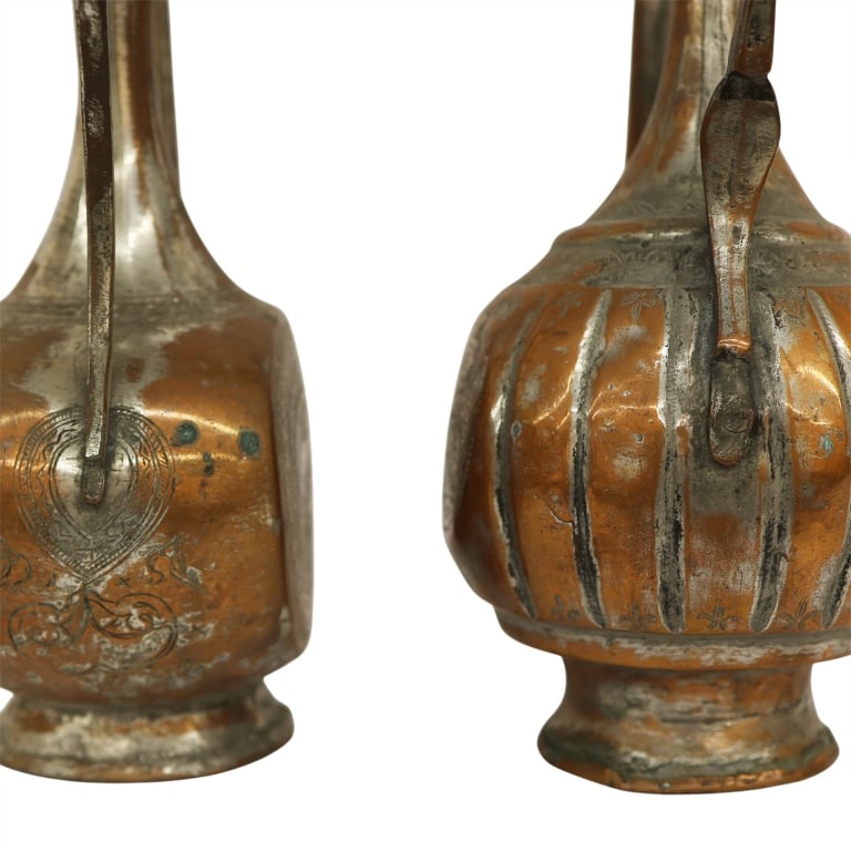 Islamic Copper Water Pitcher Pair - 6