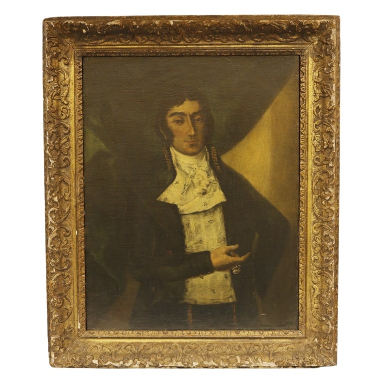 19th C Oil Portrait Painting of a Gentleman (1 of 11)