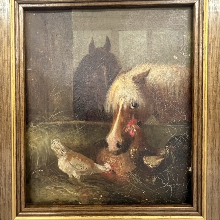John Frederick Herring Stable Painting - 2