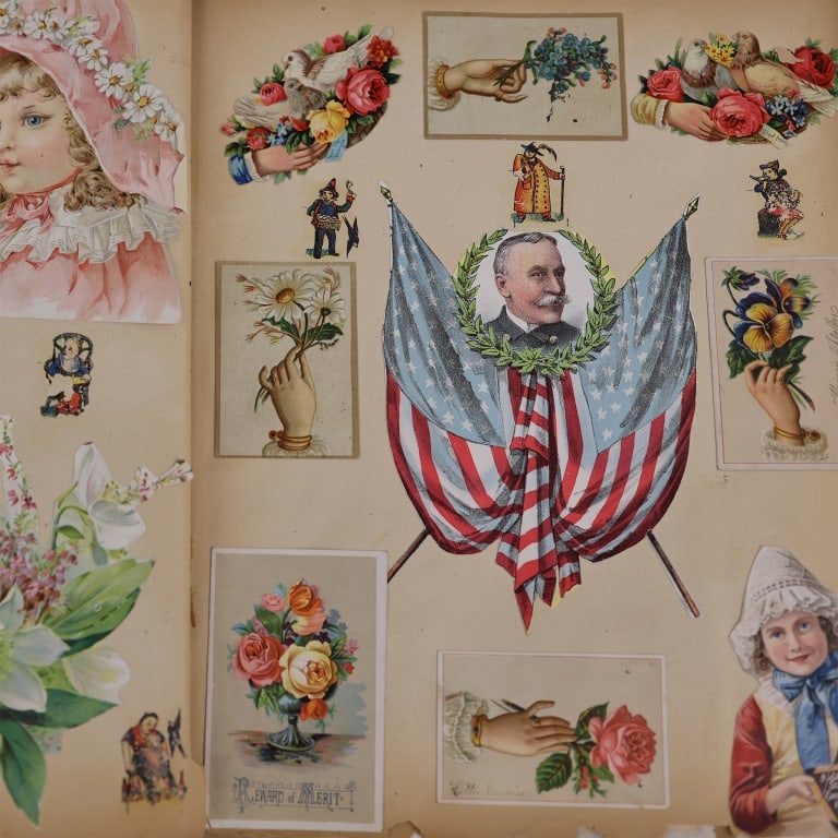 Late 19th c. Scrapbook Life Album - Wedding, Parks (1 of 9)