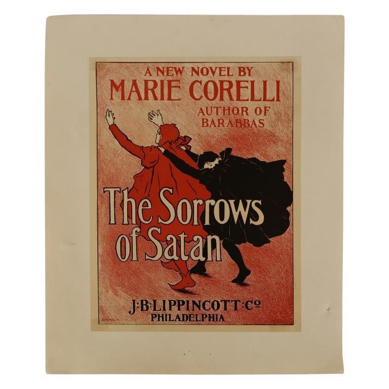 1896 Marie Corelli 'The Sorrows of Satan' Poster (1 of 3)