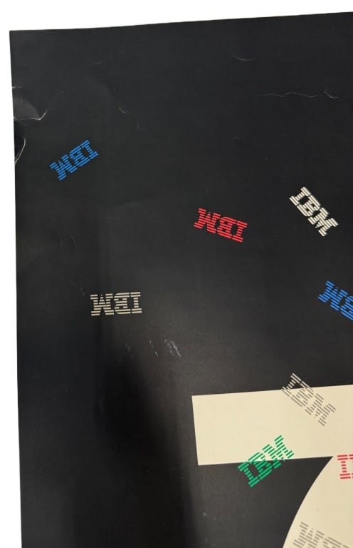 Signed Paul Rand IBM 75 Lithograph Poster - 5