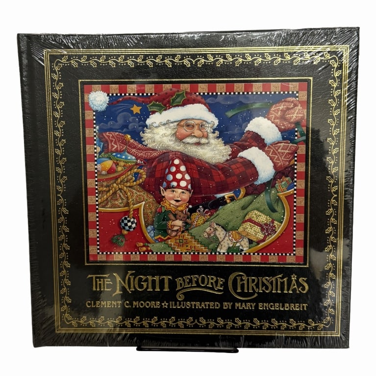 The Night Before Christmas - Mary Engelbreit: Item/Description: Deluxe collector's volume represents The Easton Press limited leather-bound holiday edition of Clement C. Moore?s timeless seasonal poem, The Night Before Christmas. The front cover