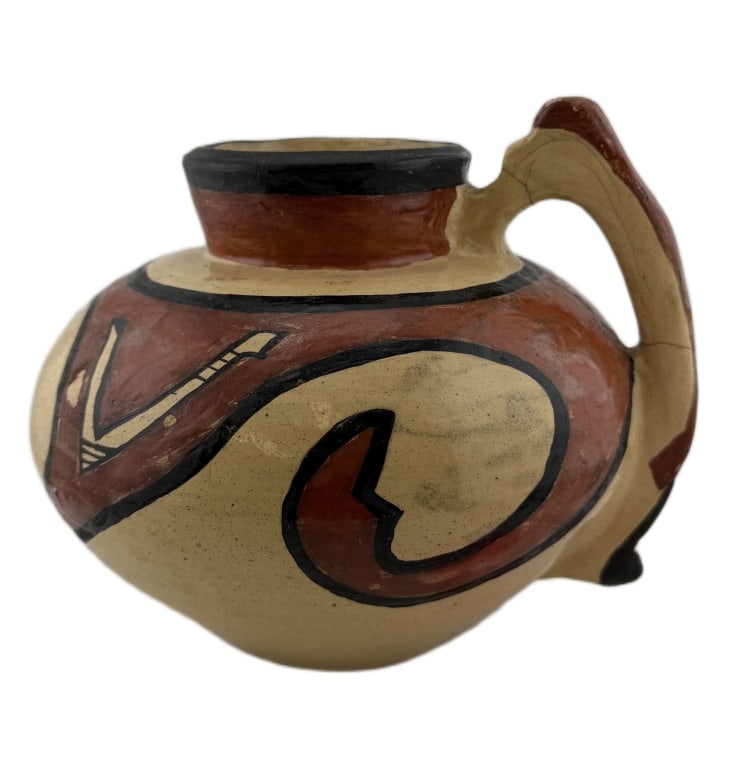 1928 Zia Pueblo Polychrome Pottery Pitcher (1 of 9)