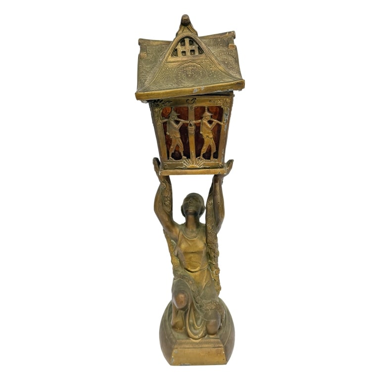 Art Deco Chinoiserie Pagoda Table Lamp (1 of 9)