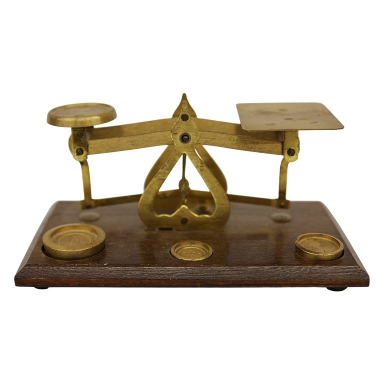 Victorian English Brass Postal Letter Scale (1 of 9)