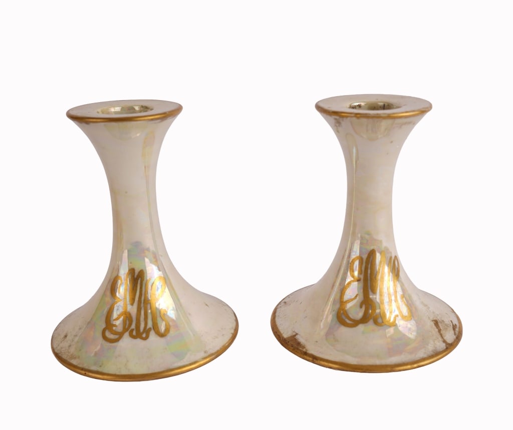 Opalescent Porcelain Dressing Table Set - 2