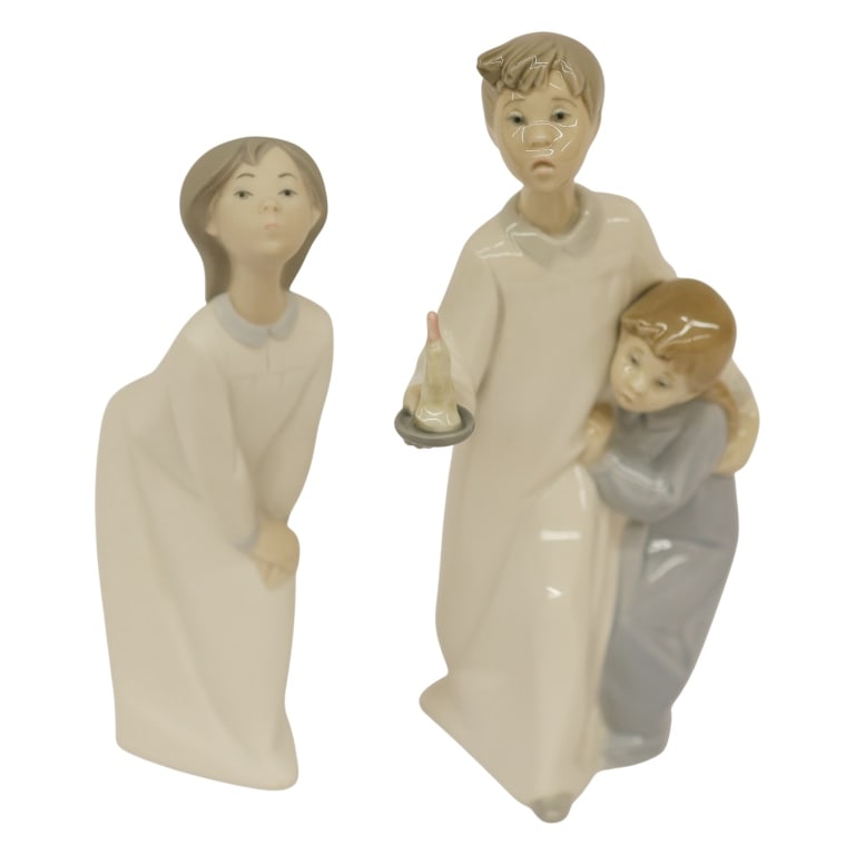 Lladro Children with Candles Figurines (1 of 5)