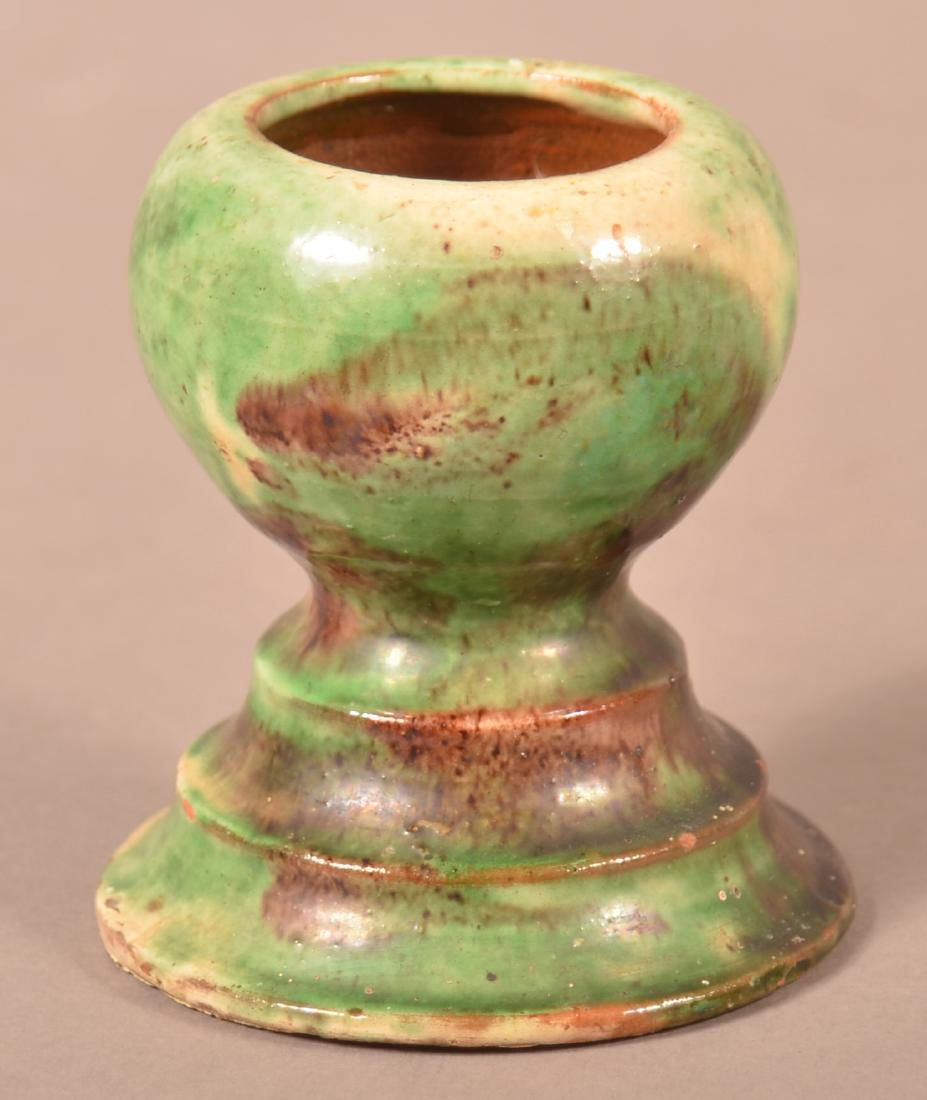 Shenandoah Valley Redware Match Safe. (1 of 3)