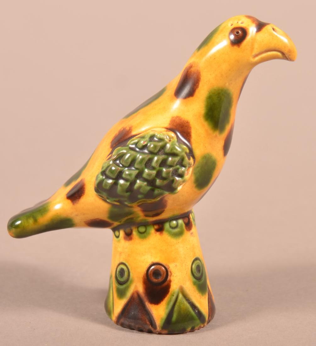 James J. Nyeste Redware Eagle Figurine. (1 of 3)