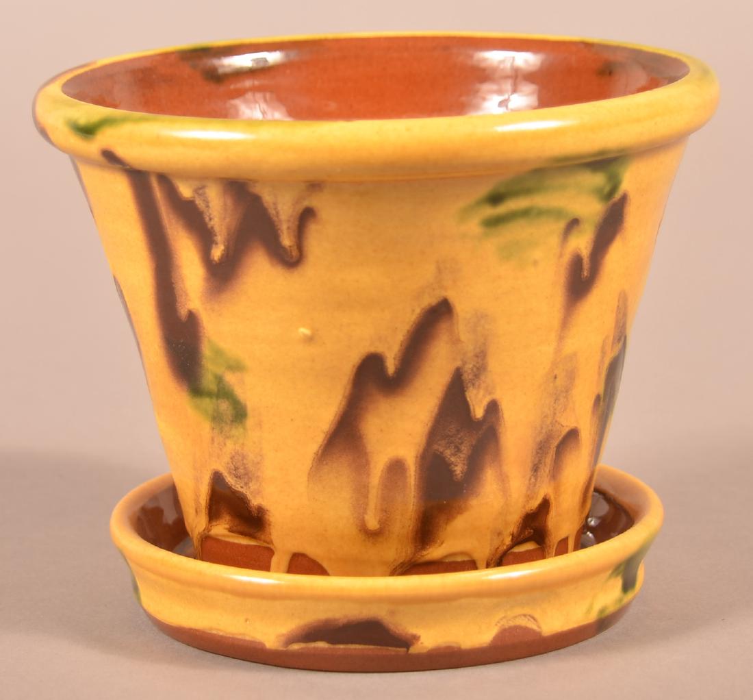 Breininger Redware Flower Pot Dated 2008. (1 of 3)