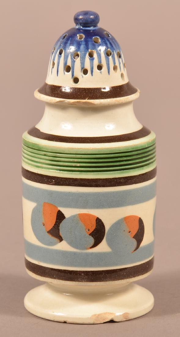 Cats Eye Mocha China Dome Top Pepper Pot. (1 of 5)