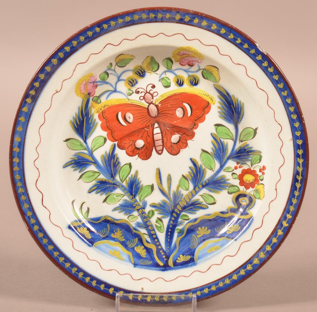 Gaudy Dutch Butterfly Pattern China Plate. (1 of 3)