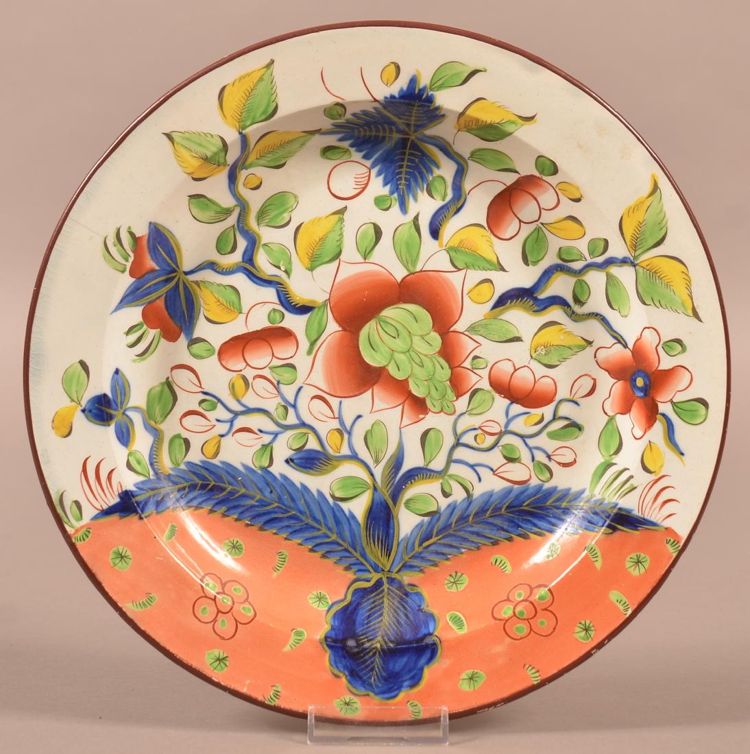 Gaudy Dutch Dove Pattern China Plate. (1 of 1)