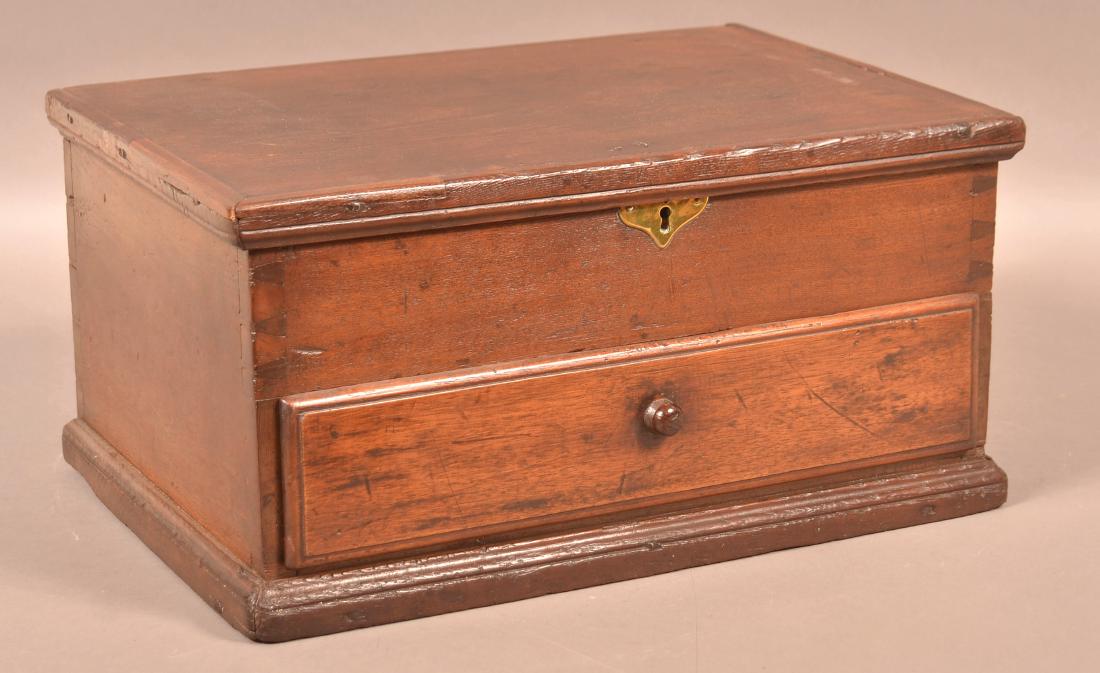 Pennsylvania 18th Century Walnut Bible Box. (1 of 5)