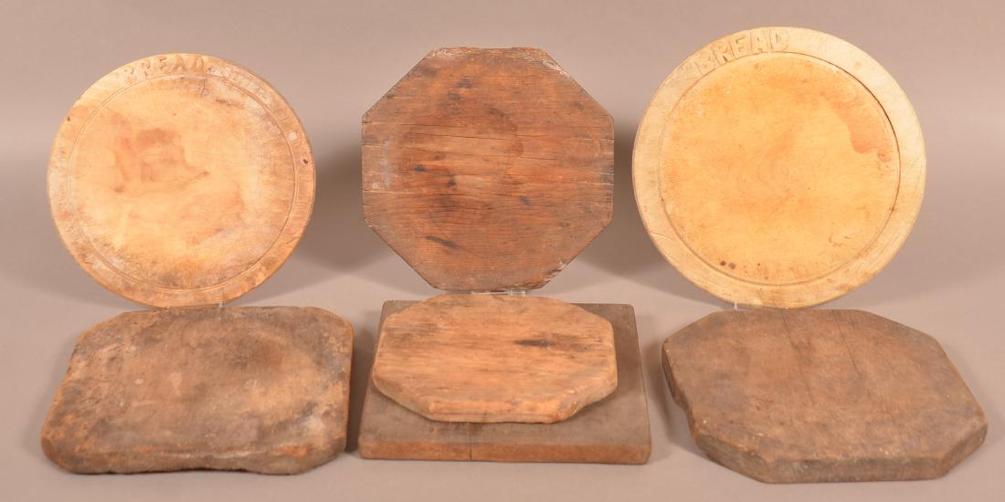 Lot of Bread Boards and Wooden Crock Lids. (1 of 1)