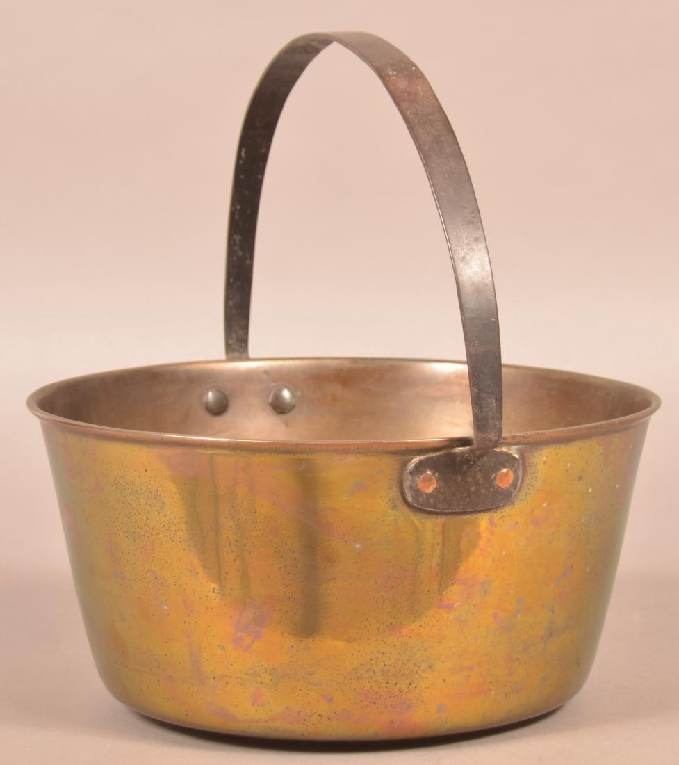 Antique Heavy Gauge Bell Brass Pail. (1 of 3)