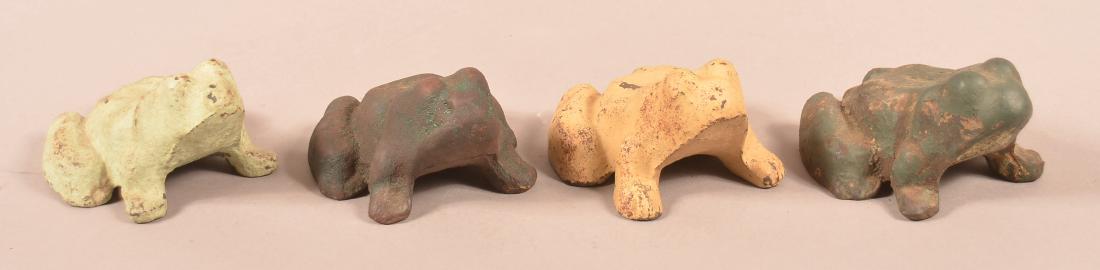 Four Antique/Vintage Solid Cast Iron Frogs. (1 of 3)