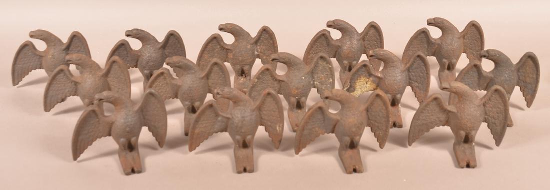 14 Cast Iron Spread-wing Eagle Snow Birds. (1 of 2)