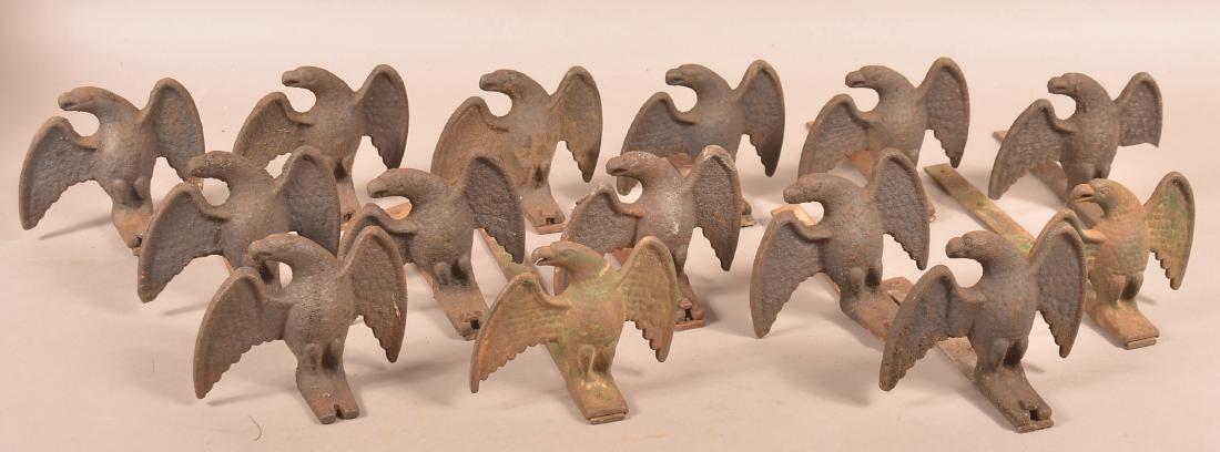 14 Cast Iron Spread-wing Eagle Snow Birds. (1 of 1)