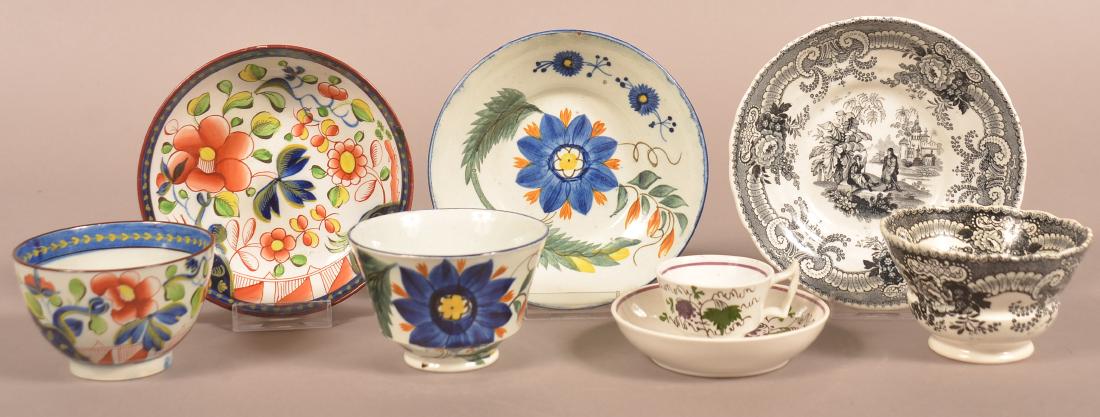 Four Various Antique China Cups and Saucers. (1 of 3)