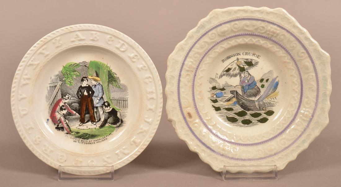 Two Staffordshire Transfer Decorated China Toddy (1 of 1)