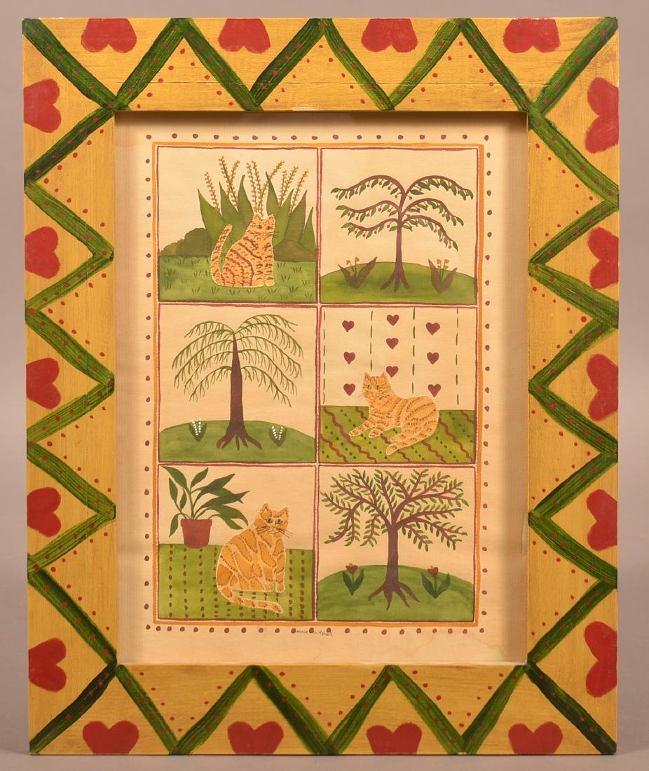 Marie Gottshall Contemporary Folk Art Painting. (1 of 3)