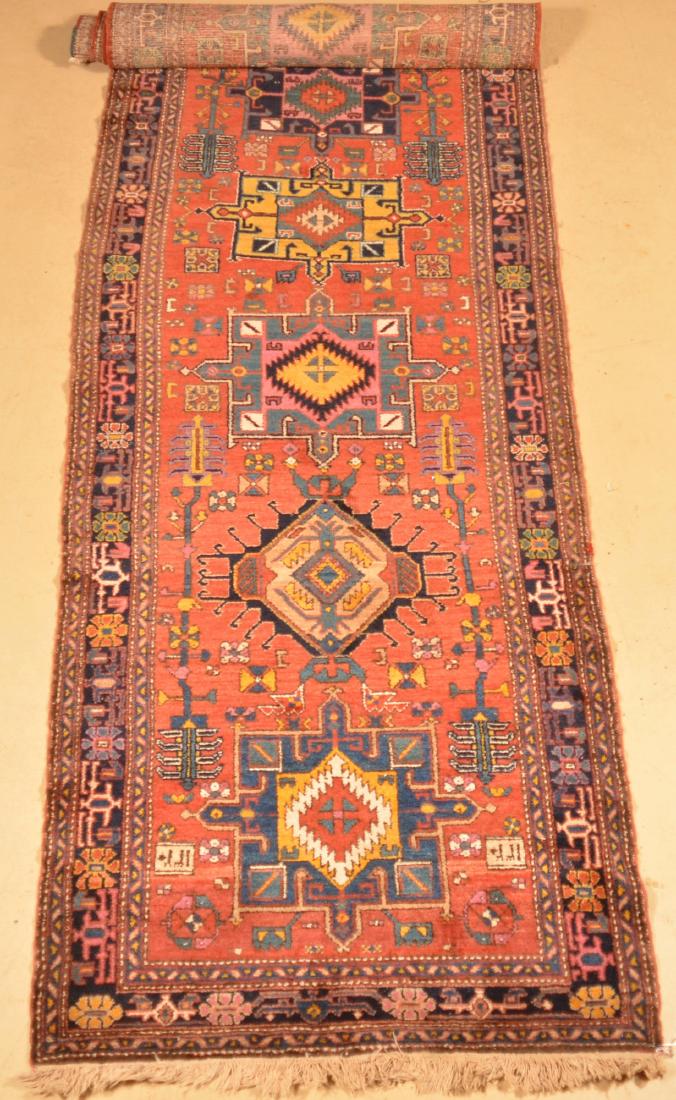 Antique Geometric Pattern Oriental Runner. (1 of 8)